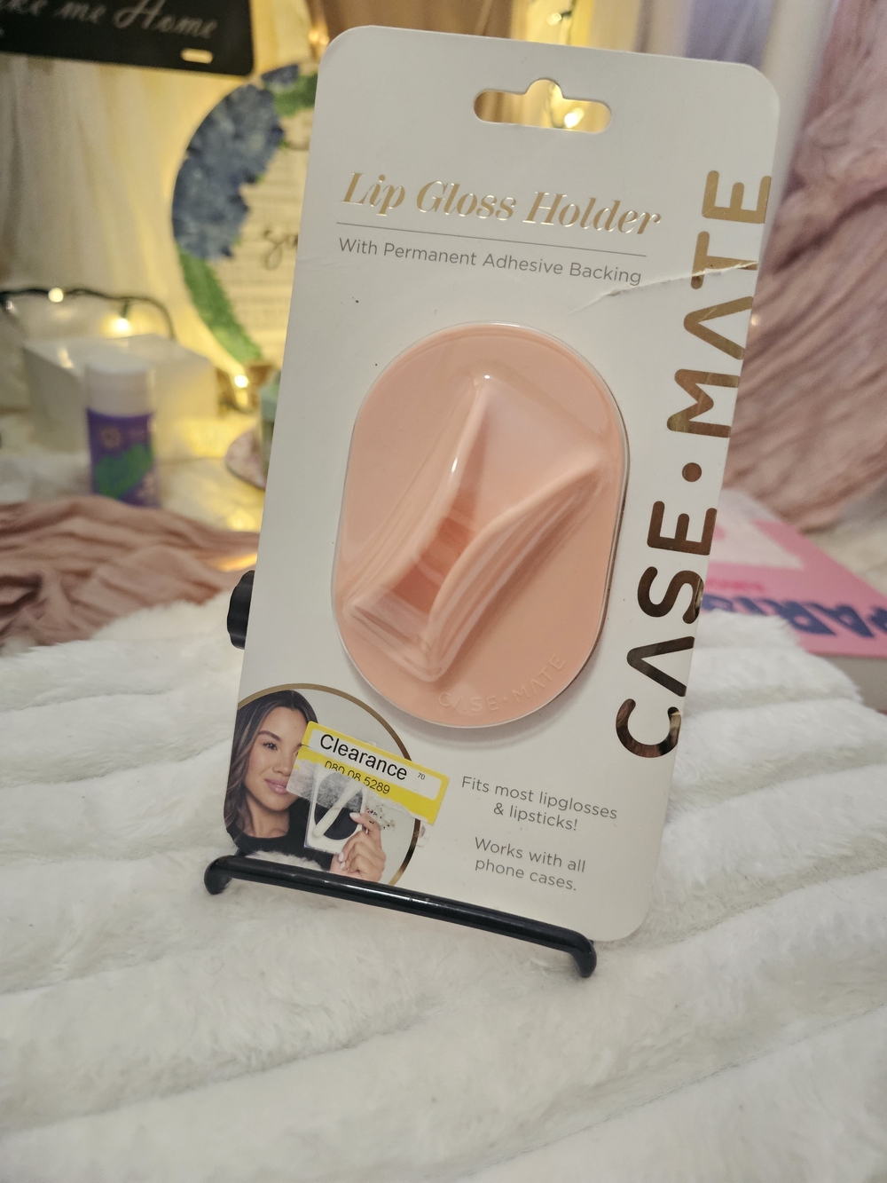 case-mate Lip Gloss Holder Adhesive - Pink